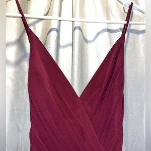 David’s bridal wine colored gown